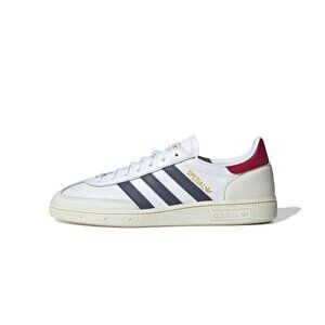 Adidas Men's White and Blue Sneakers